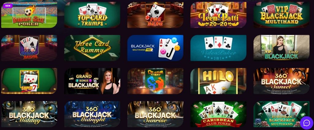  Ricky Casino table games including blackjack roulette and baccarat